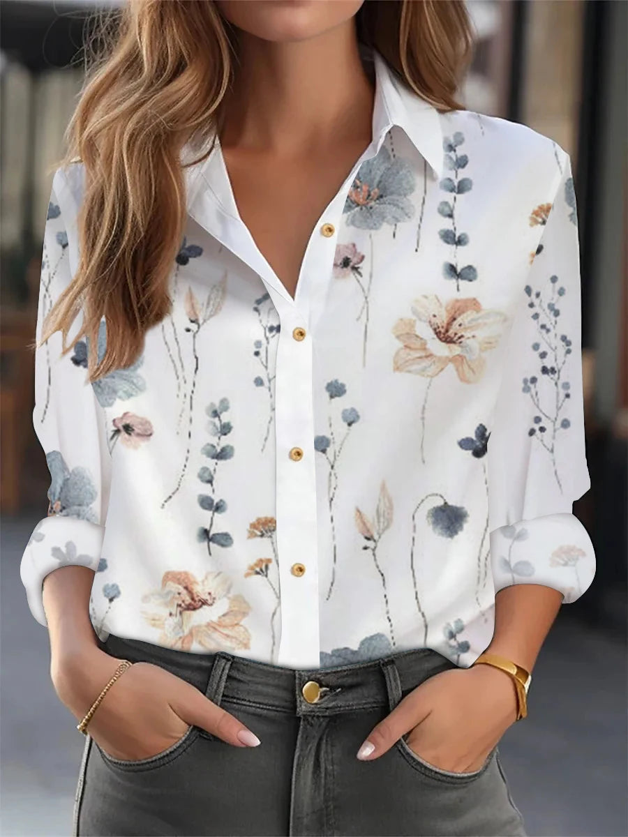 Mode elegante lose Bluse Frau Langarm lässig Frau Hemd Temperament Frau Shirt wochen ende Top