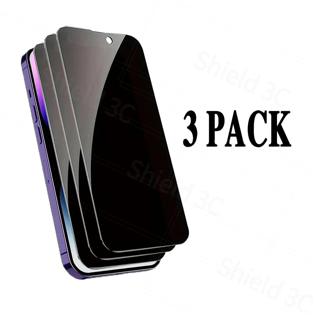 1-5 Stück Vollständiger Sichtschutz-Bildschirmschutz für iPhone 18 Pro Max 17 16 15 14 13 12 11 Pro X XR XS Max 16 15 Plus Anti-Spy Glas