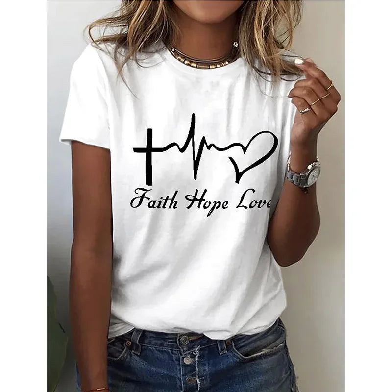 2024 sommer Neue Retro frauen T-shirt Rotes Herz Mode 3D Druck Kurzen ärmeln Casual Straße Sport O Kragen damen Hemd