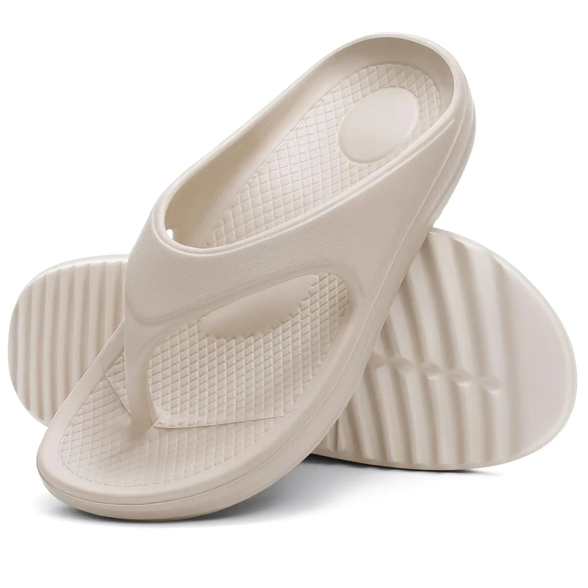 Shevalues Orthopädische Sandalen für Damen, modisch, Strand, Flip-Flop, Sommer, Outdoor, weiche Sandalen mit Fußgewölbeunterstützung, für Zuhause, Badezimmer, Rutschen