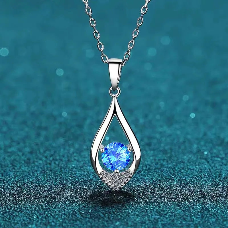 Halskette aus 925er-Sterlingsilber mit Zircom für Damen, 18 Karat vergoldet, Schmuckanhänger, Geburtstagsgeschenk, Schmuck, Geschenk, Neu, N52140
