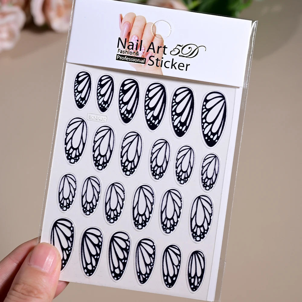 1Pc Gold Splitter Laser Engel Flügel Nail art Aufkleber 3D DIY Schmetterling Flügel Selbstklebende Sliders Maniküre Dekoration Tipps abziehbilder
