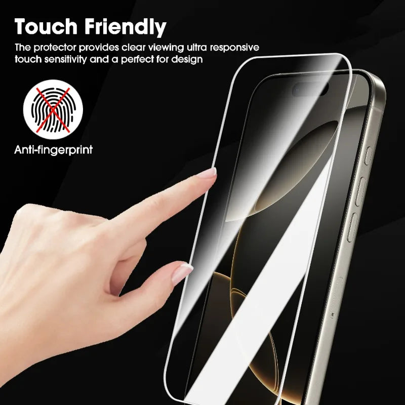 Displayschutzfolie aus gehärtetem Glas für iPhone 17/16 Pro Max 17 Air HD, klare, kratzfeste Schutzfolie für iPhone 17 Pro Max 16 Plus