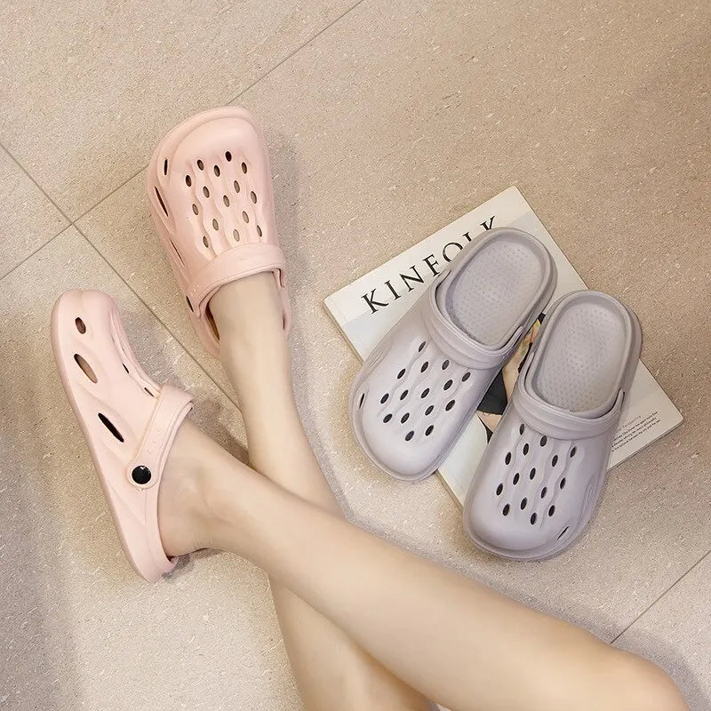 Frauen Sandalen Sommer lässig Eva leichte Outdoor-Damenschuhe Anti-Rutsch dicke Sohle Strand rutschen Paar Gartens chuhe