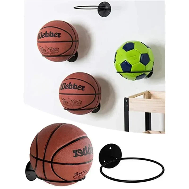 2025 neue 1-5 stücke Eisen Basketball Fußball Volleyball Lagerung Rack Haushalt Wand Montiert Ball Rack Wand Lagerung Rack