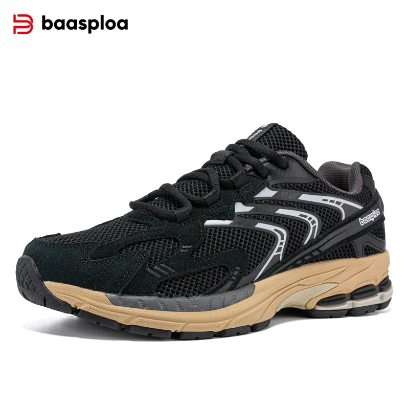 Bassploa Männer Laufschuhe Casual Sneakers Mesh atmungsaktive Sportschuhe für Männer Tenis leichte Walking Sneakers rutsch fest