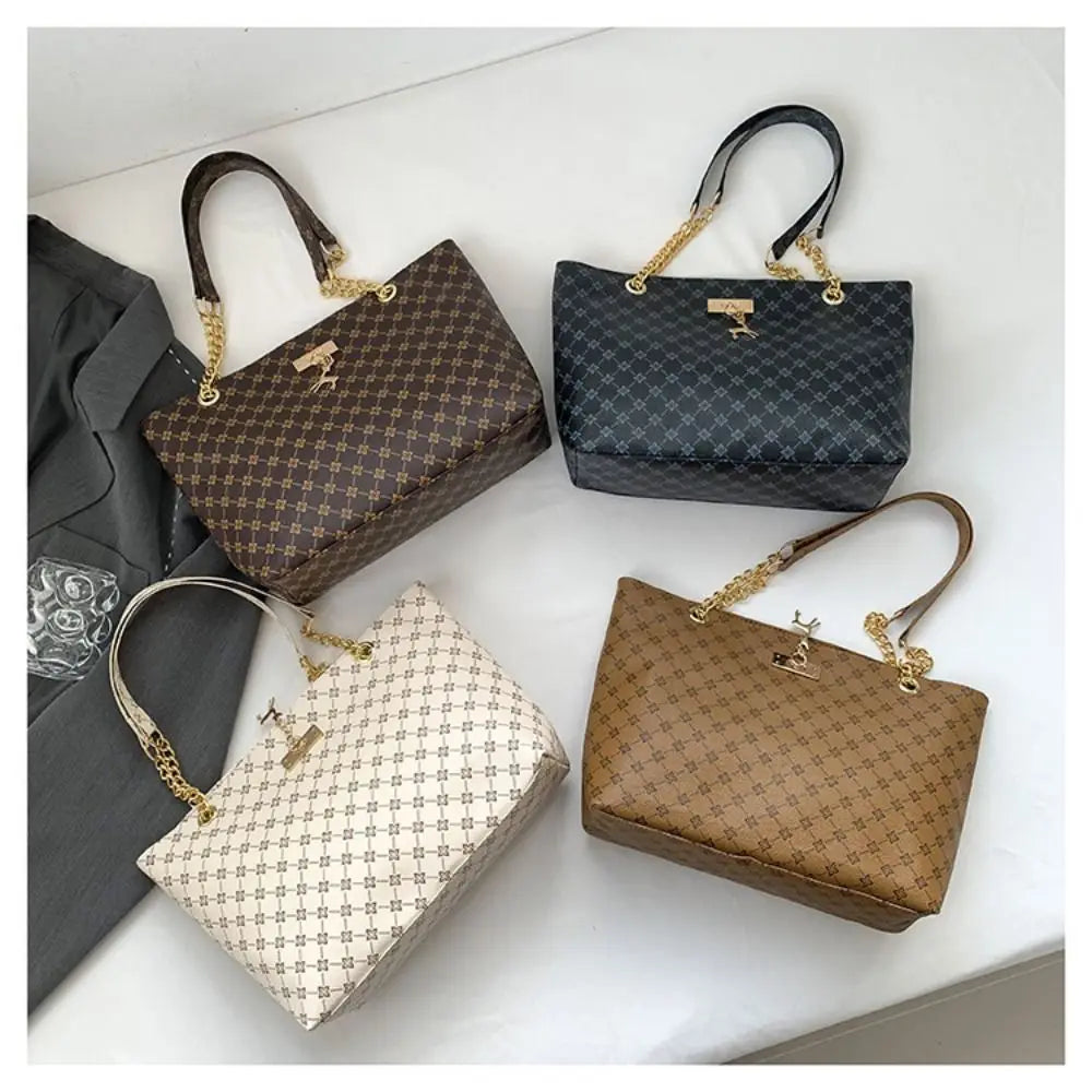 Frauen Luxus Design Einkaufstasche Große Kapazität Handtasche Mode Druck Schulter Tasche Trendy Neue Einkaufstasche Geldbörse