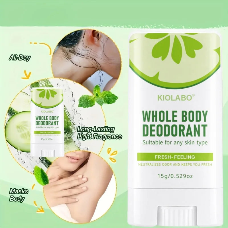 72H Deodorant für Männer & Frauen, Ganzkörper, Glatt & Fest, Langanhaltende Geruchskontrolle, Anti-Scheuern