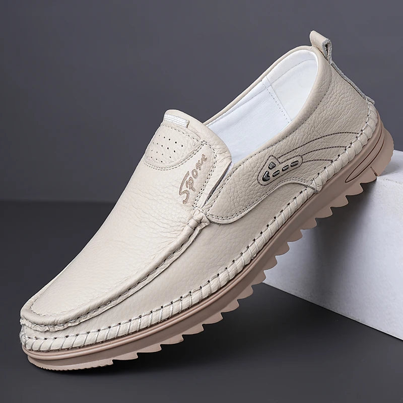 Herren Slip-On Loafer Bequeme Atmungsaktive Business-Freizeitschuhe Weiche Sohle Einfach Anzuziehende Arbeitsschuhe Leicht zu Tragen-726