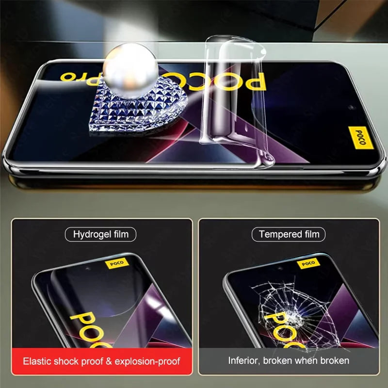 3-5 Stück Hydrogel-Folie für Poco X8 Pro Max X7 X6 X5 X4 GT X3 C85 C75 Displayschutzfolie für POCO F8 Ultra F7 F6 F5 M6 M7 M8 Pro Film