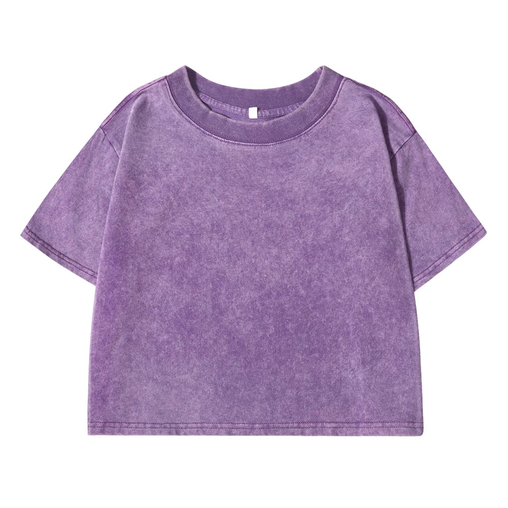 Einfarbiges Slim-Fit T-Shirt für Damen, Modisches Weiches Baumwoll-Shirt mit Strass-Verzierung, Kurzarm, Coole Kleidung für Frauen