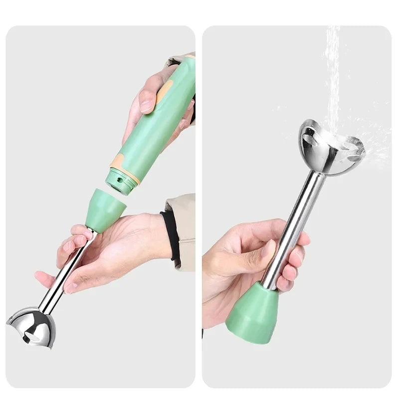 HOMEFISH Stabmixer Elektrischer Lebensmittel- und Gemüsezerkleinerer Handmixer für Smoothies und Saucen