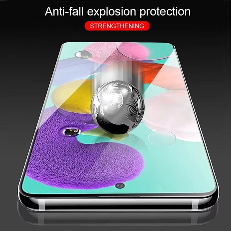 9D Displayschutzfolie für Samsung A56 A55 A54 A53 A15 A14 A35 A33 A36 A16 A05 A06 A52 A25 S25 Ultra S24 FE S22 S23 gehärtetes Glas