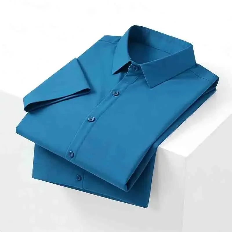 Herren Soft-Touch Schwarzes Kurzarm-Hemd Hautfreundliches Lässiges Alltags-T-Shirt