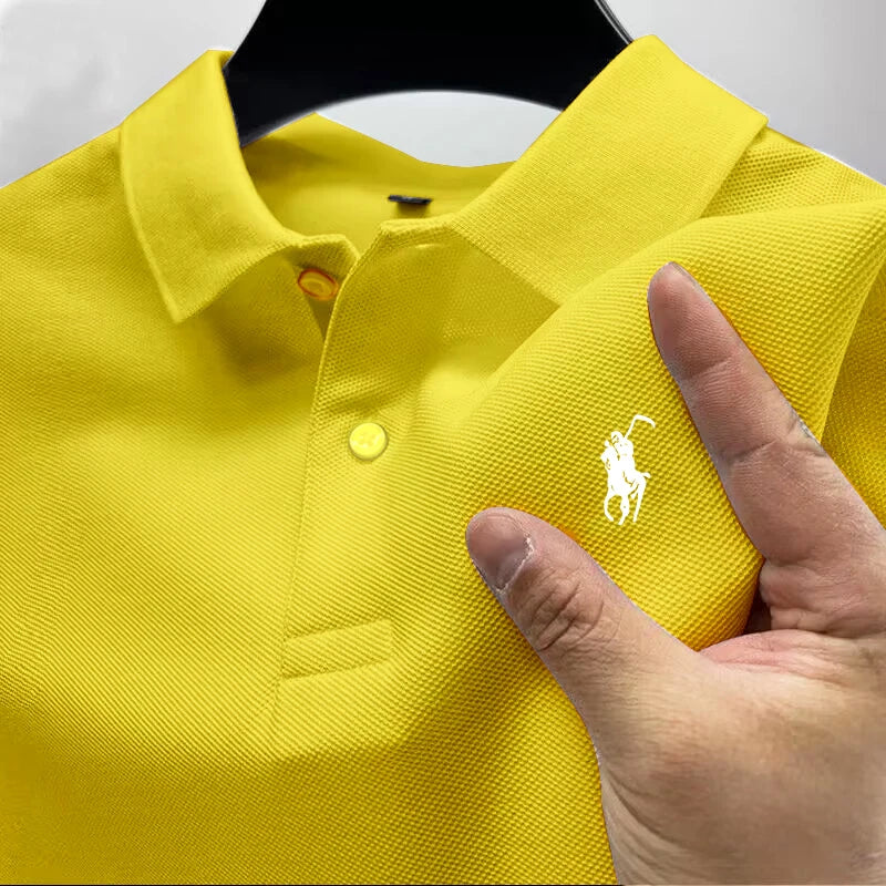 2026 Neues Hochwertiges Herren-T-Shirt Sommer Luxusmarke Street-Trend Freizeit Business Kragen-T-Shirt Ropa Hombre