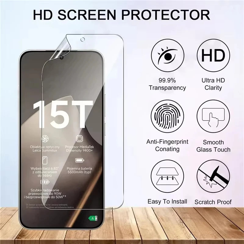 5PCS Hydrogel-Folie für Xiaomi 17T 15T 14T 13T 12T 11T Pro Displayschutzfolie für Xiaomi 17 Pro Max 14 15 13 12 11 Ultra Pro Lite