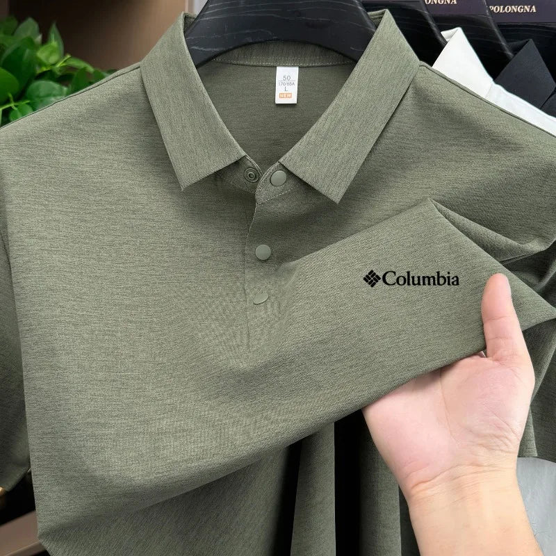 2026 Sommer Neu Herren Kurzarm-Polohemd Premium Klassisch mit Buchstabenstickerei Atmungsaktives Freizeit-Kragenoberteil