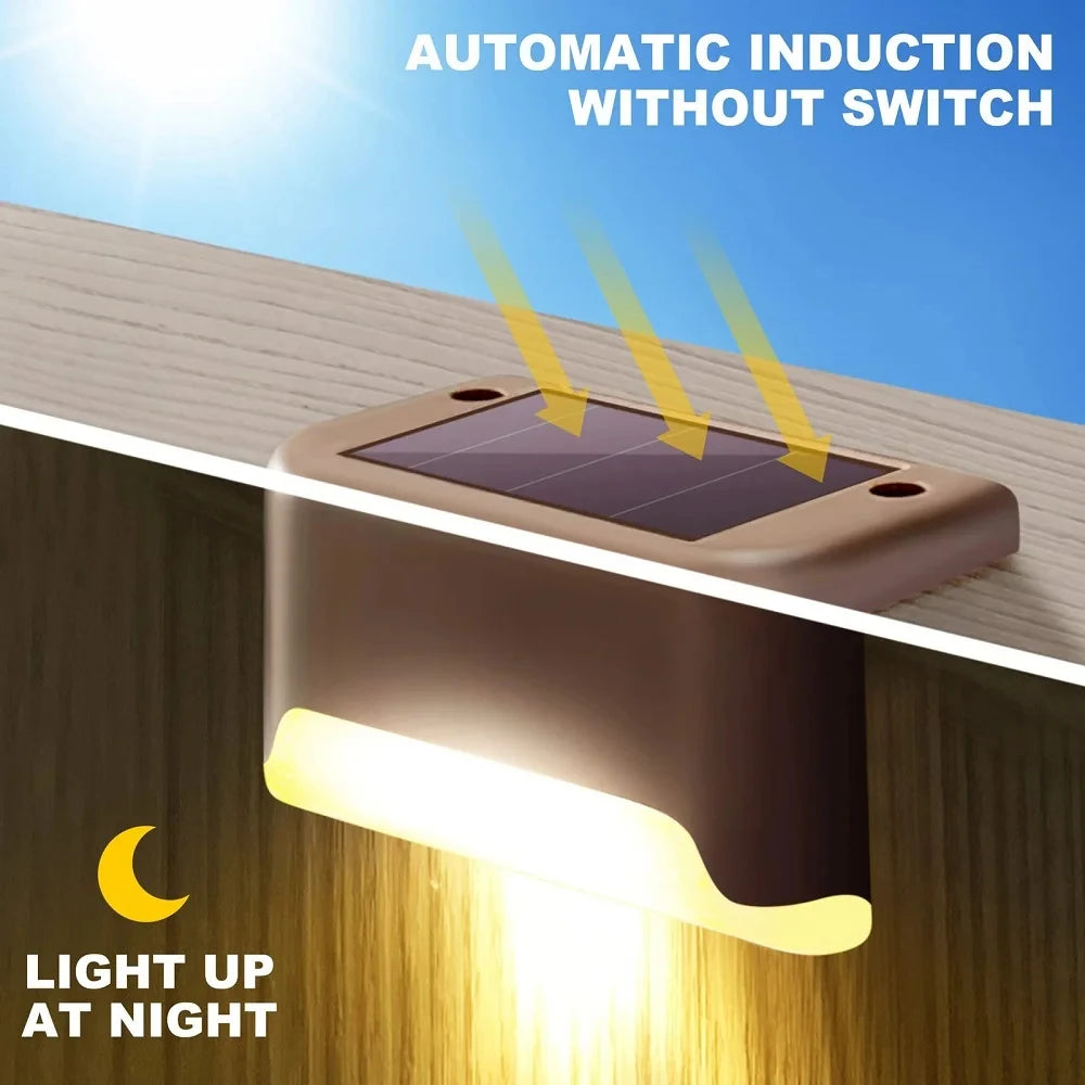 LED Solar Treppen Licht Im Freien Wasserdichte Wand Lichter LED Solar Lichter Haushalt Balkon Garten Dekoration Landschaftsbau Licht