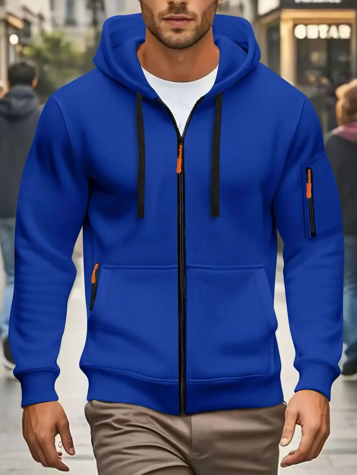 Männer Herbst Winter Neue Hoodies Langarm Sweatshirt Zipper Design Mit Kapuze Sweatshirt für Männer Sportswear Slim Fit Casual Jacke
