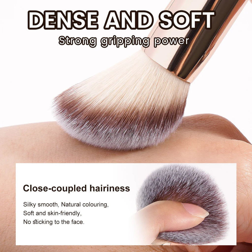MAANGE Make-up-Pinsel-Set, 3-teilig, für Gesicht, Rouge, Kabuki, Puder, Foundation, Make-up-Pinsel für Mineral-BB-Creme, flüssiges Mischen, Beauty-Tool