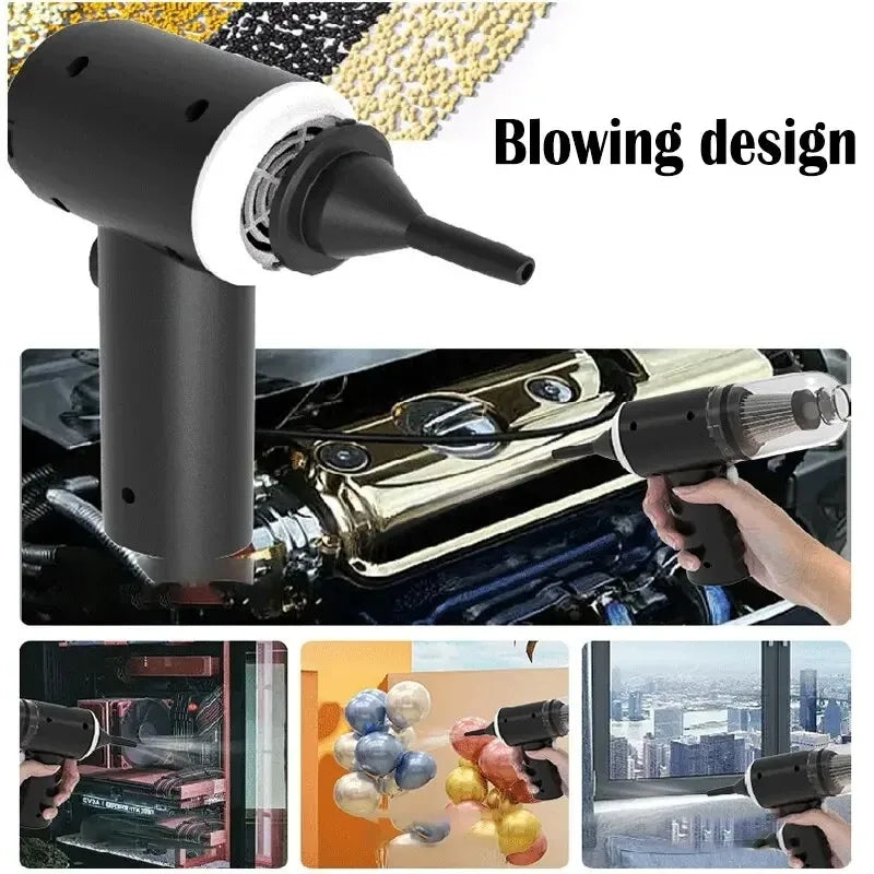 9000pa kabelloser Auto-Staubsauger USB-Aufladung 1200mah tragbares Reinigungs gerät Mini Nass-und Trocken sauger Haushalt