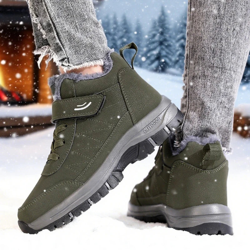 Modische Damen-Turnschuhe für Herbst und Winter, bequem gefüttert, rutschfest, weiche Sohle, ältere Schuhe, neue warme flache Sportschuhe