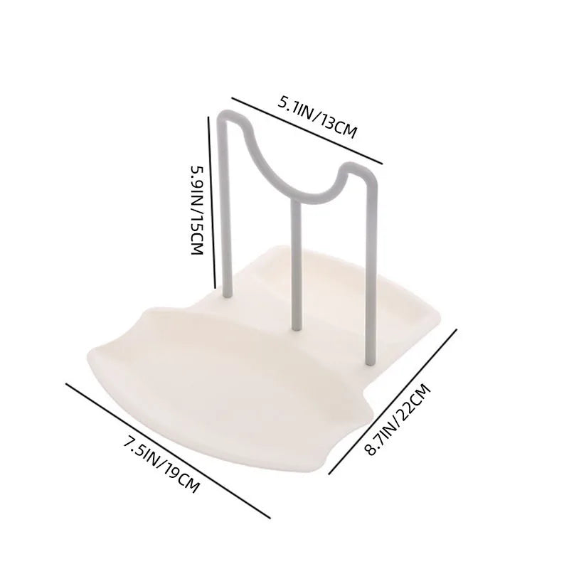 Küche Organizer Topf Deckel Lagerung Rack Regal Pfanne Trocknen Ständer Arbeitsplatte Punch-freies Löffel Pad Lagerung Halterung Hause zubehör