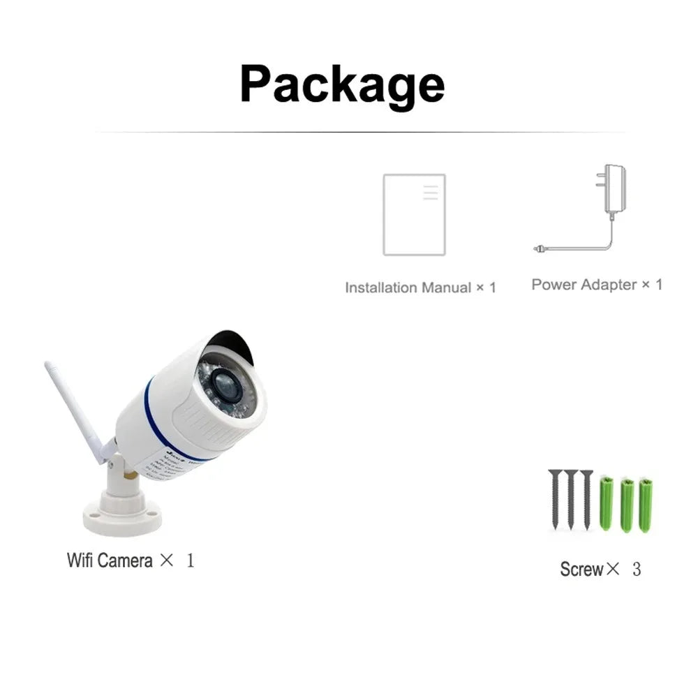 5MP 1080P IP-Kamera WLAN Außenkamera Drahtlose Überwachungskamera mit Audio für Zuhause IPCam Onvif P2P SD-Kartensteckplatz