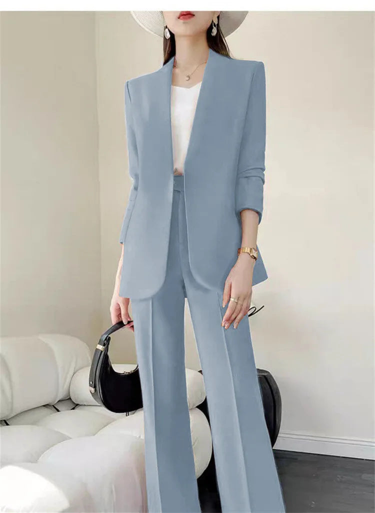 Neu im Trend: 2-teilige Damen-Outfits für Frühling und Herbst – Koreanische Hosen-Sets, elegante Pendler-Anzüge mit Mantel, 2-teilige Damen-Sets