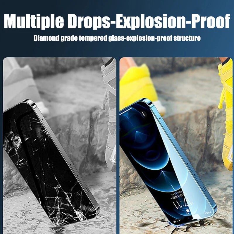 4pcs gehärtetes Glas für iphone 11 12 13 14 15 pro xr x xs max Bildschirmsc honer auf für iphone 12 13 mini 7 8 6 plus se Glas