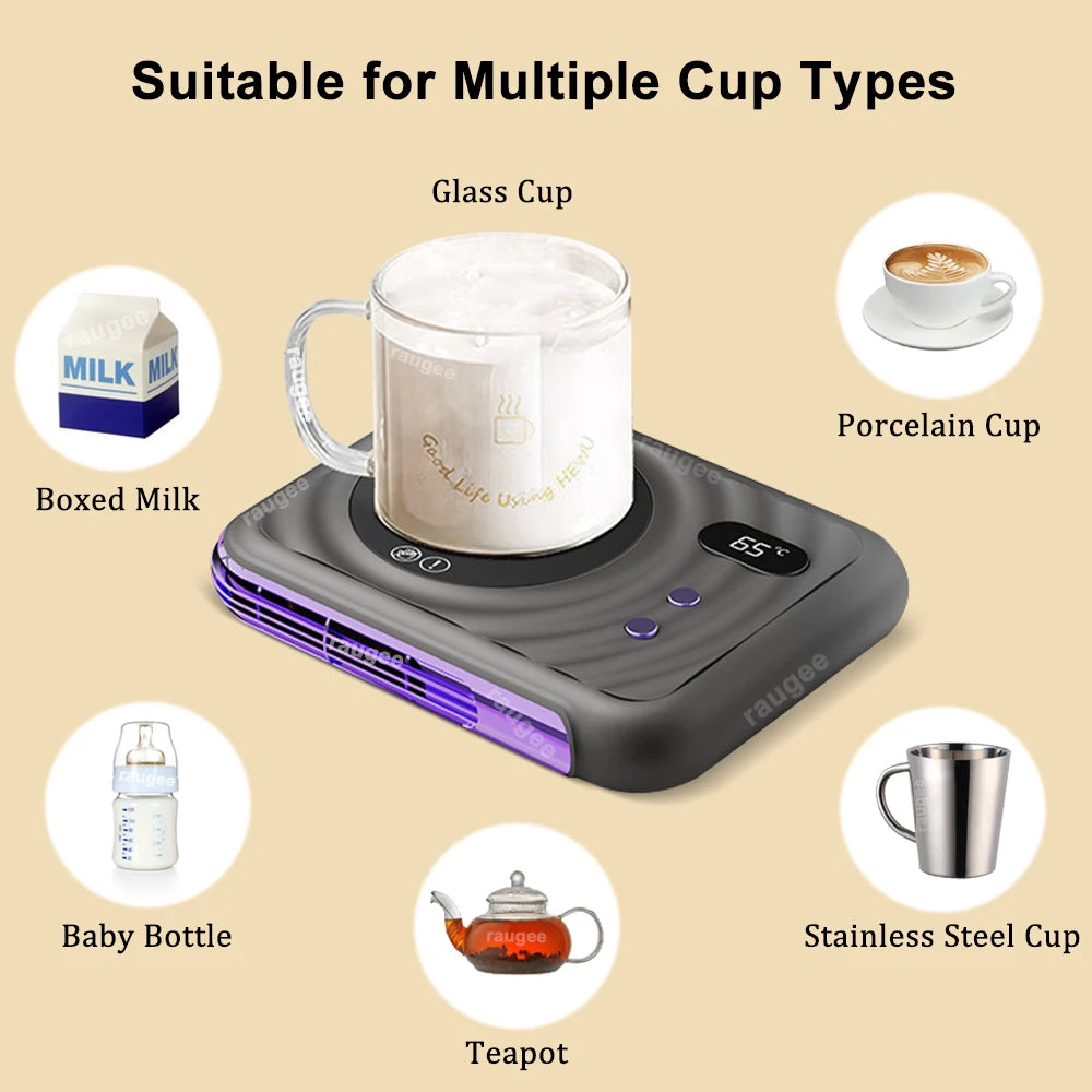 Tassenwärmer, Tassenheizung, Kaffeewärmer, Mini-elektrische Getränkeheizung, 3 Gänge, konstante Temperatur, Wasser, Milch, Tee, Heizkissen