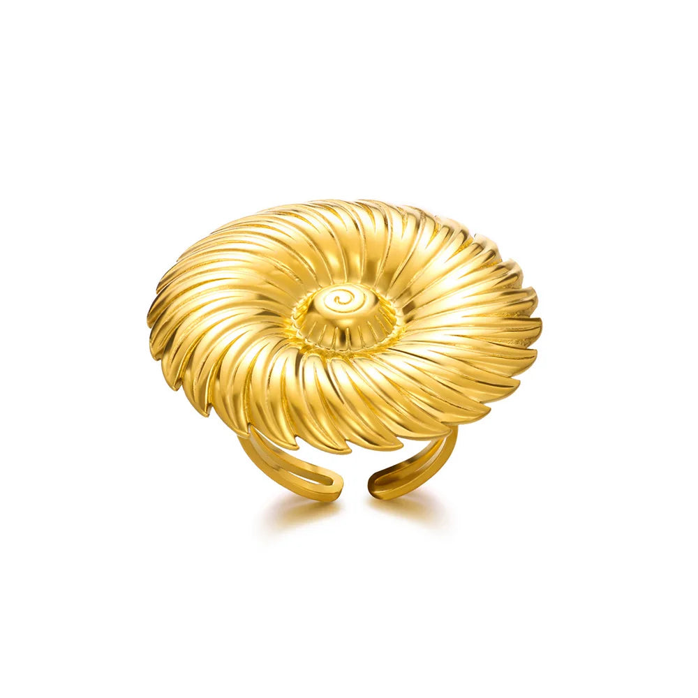 Minimalistische offene Schlangenringe aus Edelstahl, goldfarben, herzförmig, verstellbare Ringe, klassischer Partyschmuck, kostenloser Versand
