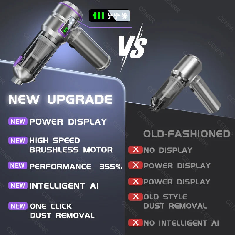 NEUE Auto Staubsauger 998000PA Mini Cordless Leistungsstarke Tragbare Auto Staubsauger für Hause Handheld Gebläse Auto Reiniger