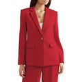 Rosa Damenanzug, 2-teilig, luxuriös, einfarbig, formell, lässig, für Hochzeit, Bankett, Arbeit, Büro, Set, Jacke mit Hose