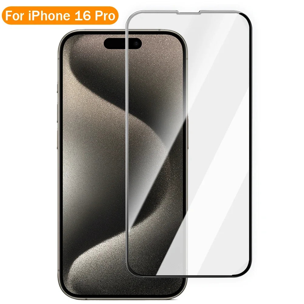 1-4PCS Vollbildschutz Gehärtetes Glas Für iPhone 16/16Plus/16Pro Max Zubehör Klare Anti-Scratch-Glas Filme