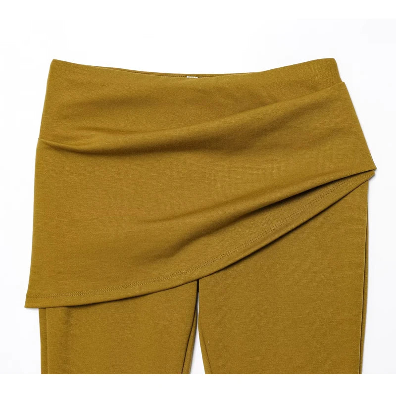 MUJER Schlaghosen-Sets für Damen, 2-teilig, gerüscht, hohe Taille, Damenhose, schulterfrei, bauchfreies Top, Damenhose, Damen-Outfits
