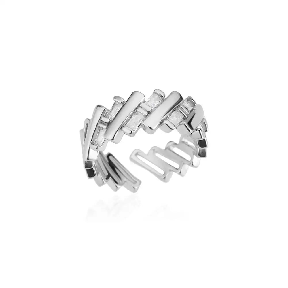 Edelstahl Runde Ringe Für Frauen Zirkon Geometrische Gold Farbe Kristall Ring Ästhetischen Hochzeit Schmuck Geschenk Bague Femme
