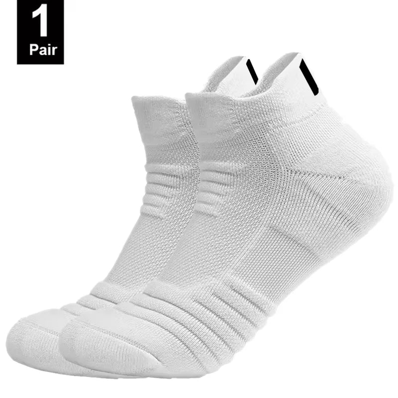 HSS 6/3/1 Paar neue Männer Sport Laufen Fitness Flug kurze Röhre Socken Damen Handtuch unten Basketball Socken einfarbig schwarze Socken
