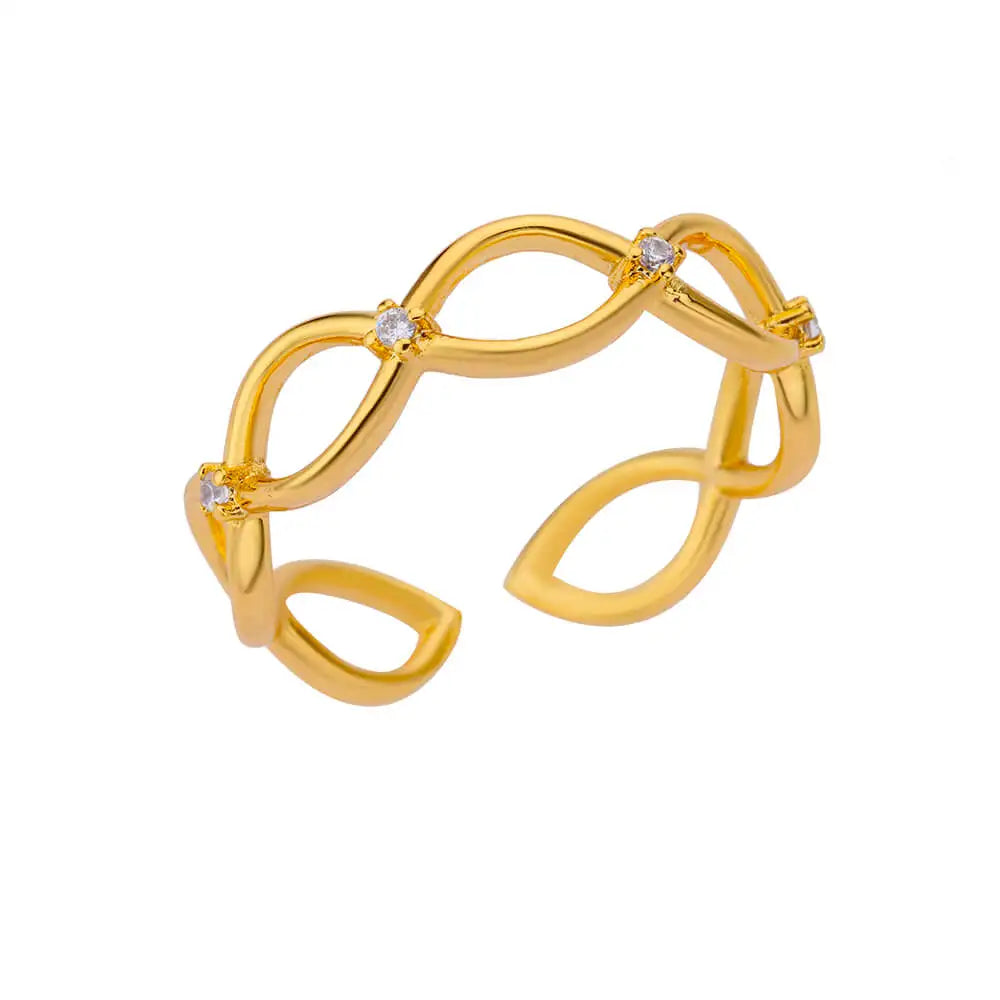 Edelstahl Runde Ringe Für Frauen Zirkon Geometrische Gold Farbe Kristall Ring Ästhetischen Hochzeit Schmuck Geschenk Bague Femme