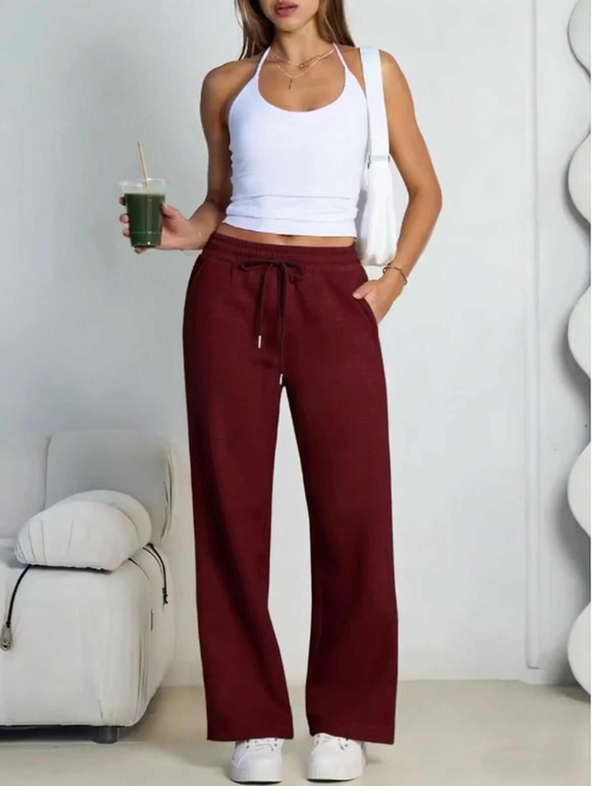 2026 Neue Harajuku Weite Jogginghose für Damen Streetwear Baggy Oversize Graue Sporthose mit Kordelzug Lässige Jogger-Hose