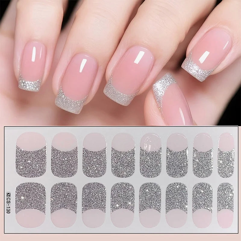 16 Tipps weinrote Nagelaufkleber, langlebig, einfarbig, volle Nagelfolien, selbstklebender Slider, Nagelkunst, DIY-Aufkleber, Maniküre-Dekor