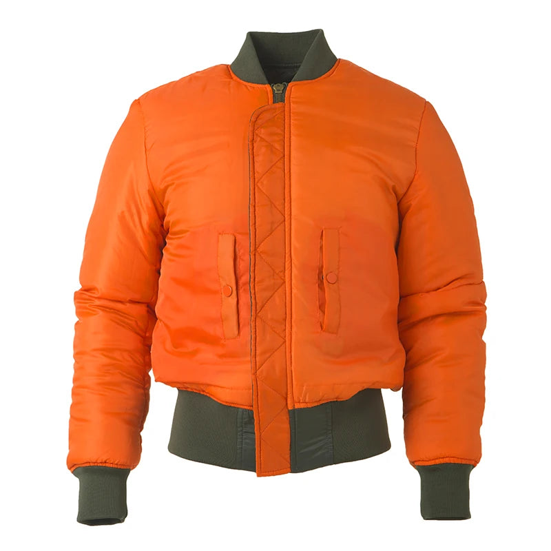 2024 Vintage Doppelseite Winter jacke Männer Mantel Blase Parka Puffer warmer Bomber geste ppte Pilot ma-1 us Luftwaffe Militär armee