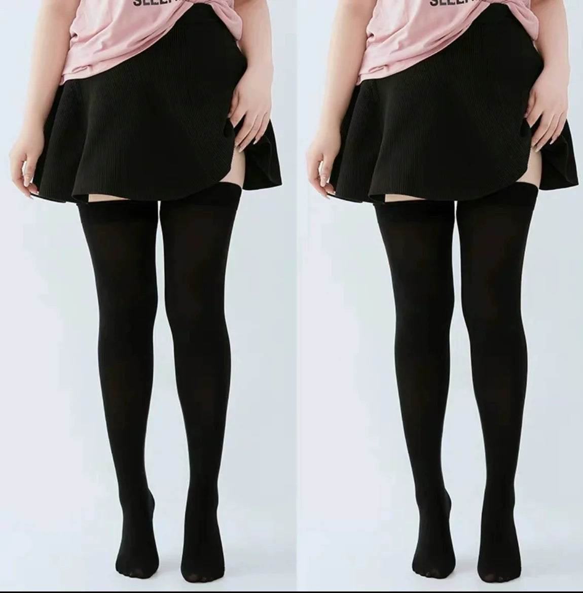 DOIAESKV Plus Größe Frauen Strümpfe Über Knie Socken Oberschenkel Hohe Socken Große Größe Weibliche Strümpfe Lange Socken frauen Strümpfe