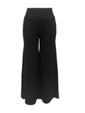 2024 neue Streets tyle Damen Plus-Size-Modestil einfarbige Hose mit weitem Bein Neun-Punkt-Hose