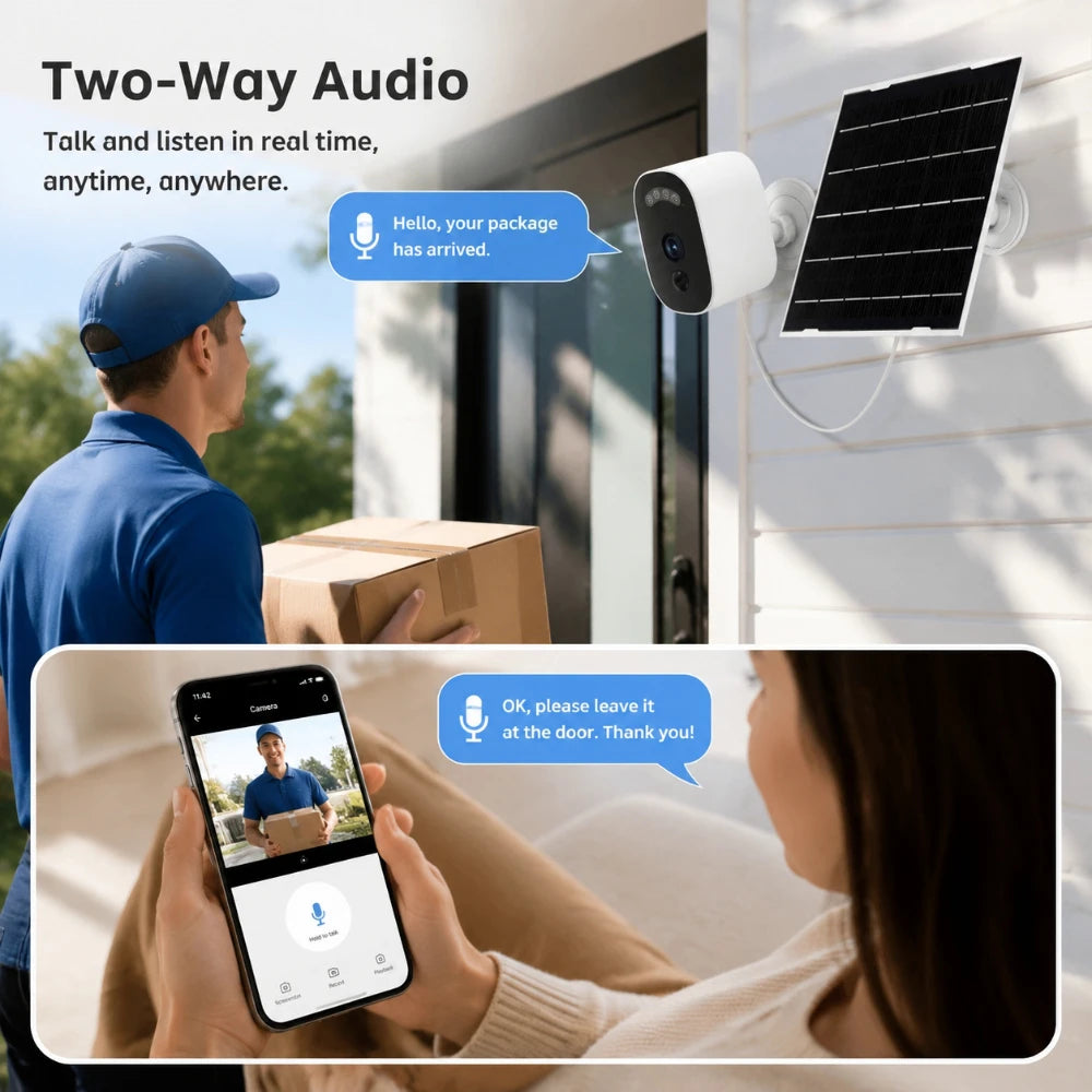 Jooan 2K Überwachung IP Kamera Outdoor Solar Sicherheit Kamera 2,4G WiFi PIR Farbe Nachtsicht Menschliche Erkennung Raum schutz