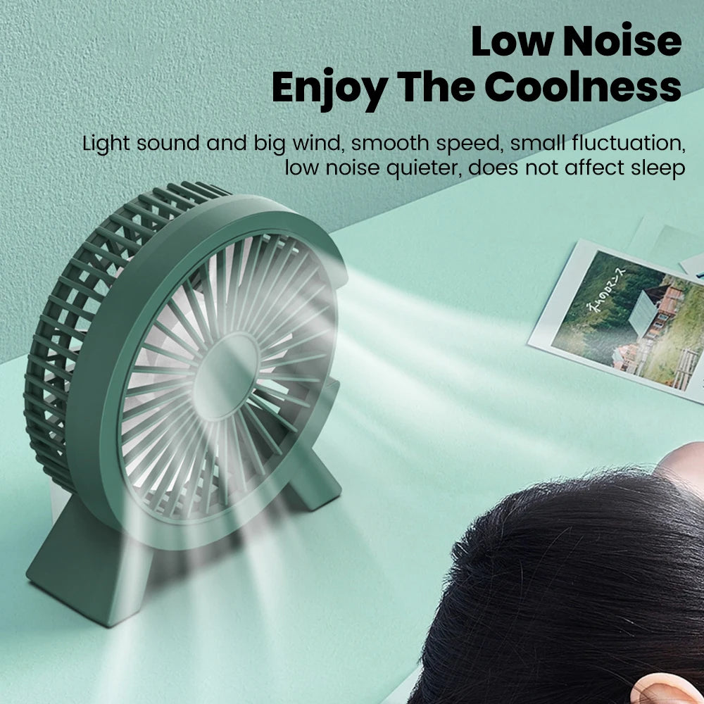 Desktop-Mini-Ventilator, USB-Aufladung, leise, energiesparend, für Zuhause, Büro, Tischventilatoren, persönliche Kühlung, Mini-Ventilator, Schreibtisch-Standventilator, Plug-and-Play