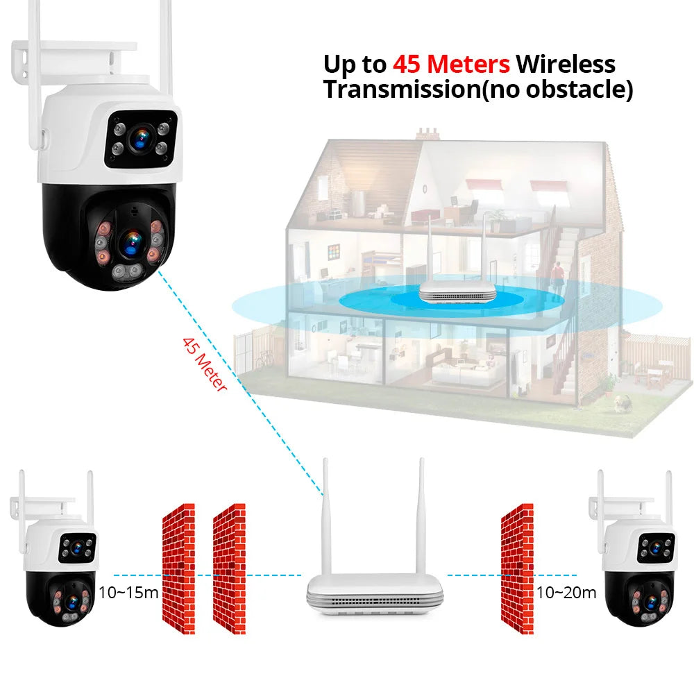 KERUI 2K 4MP Outdoor Full HD Sicherheit WIFI IP Kamera Icsee 2,5 zoll HDD Match Für Wireless MINI 8CH NVR System Host