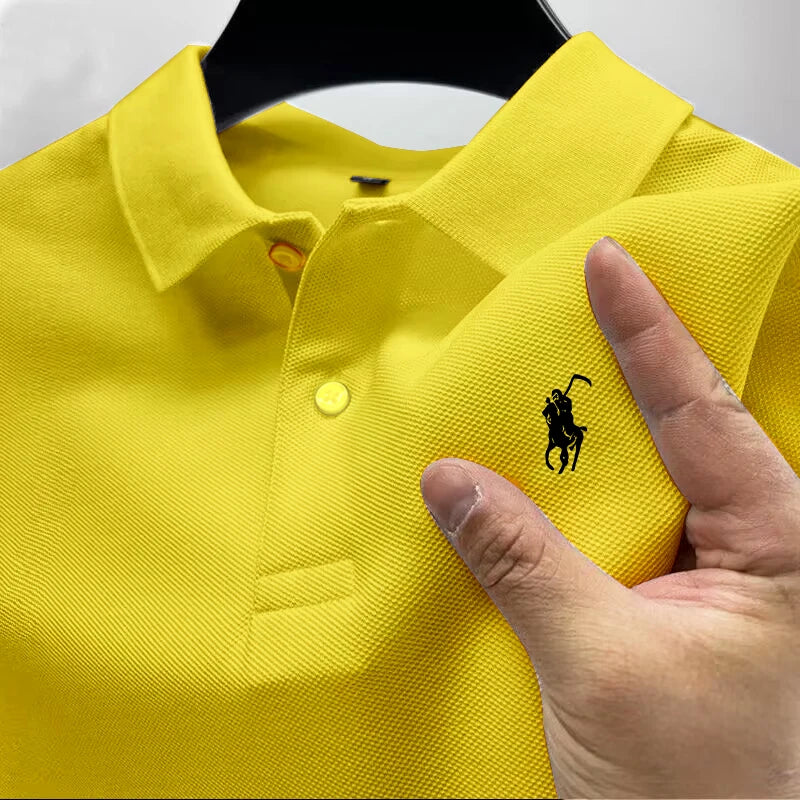 2026 Neues Hochwertiges Herren-T-Shirt Sommer Luxusmarke Street-Trend Freizeit Business Kragen-T-Shirt Ropa Hombre