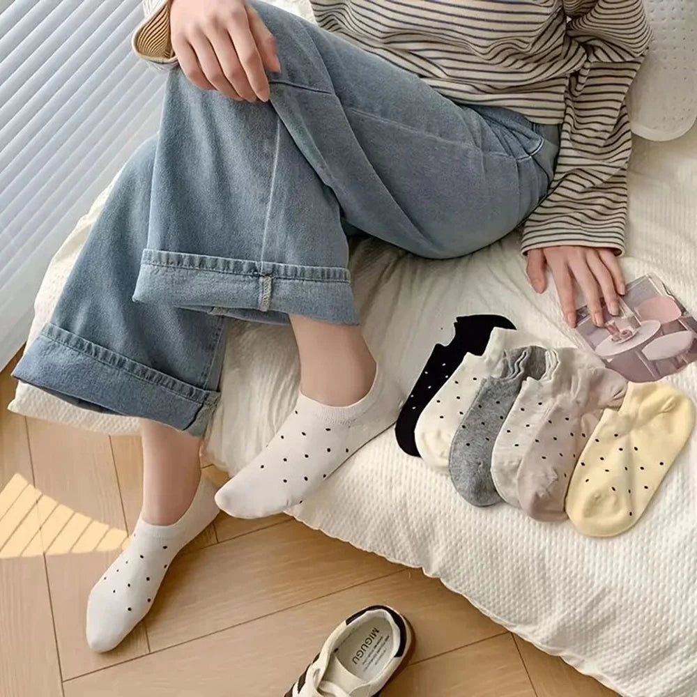 5 Paar Herrensocken, hochwertige Frühlings- und Herbstverdickte, atmungsaktive Bootssocken, niedrig geschnittene Socken mit flachem Mund, Freizeitsocken für Herren