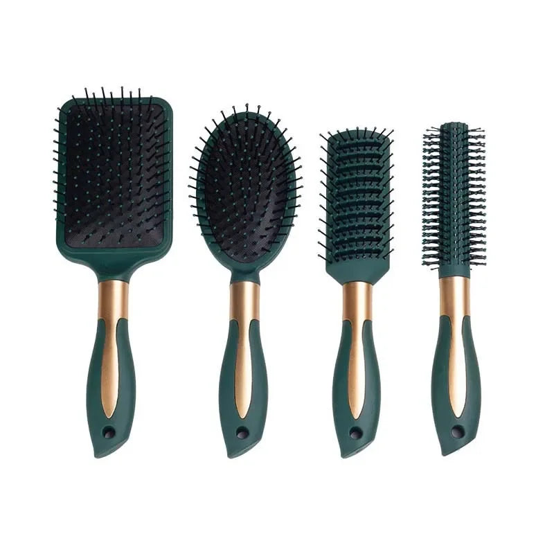 Ovaler runder Kopfhautmassage-Luftkissenkamm, antistatisches Peeling-Werkzeug für Salon SPA, Haarstyling